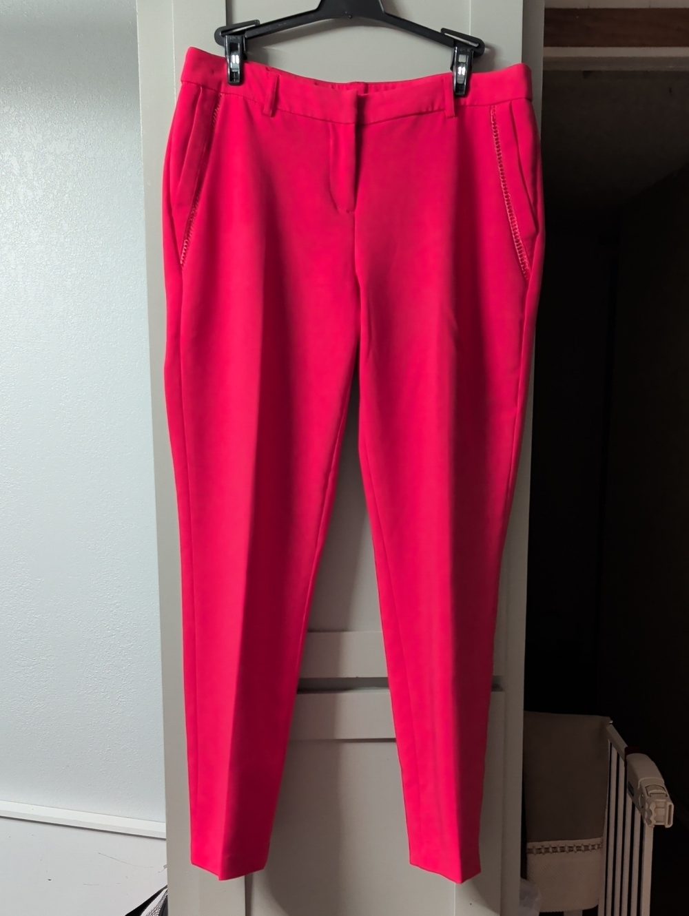 Adrienne Vittadini Vibrant Pink Ponte Skinny Pants